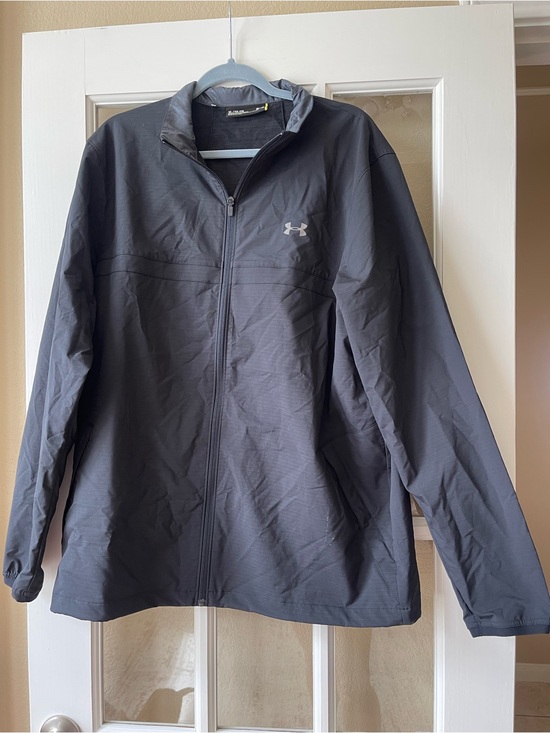 Under Armour Other - Under Armour Men's Charcoal Full-Zip Windbreaker Jacket